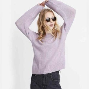 Madewell Women's Payton Pullover Lavender‎ Fuzzy Sweater Size Medium